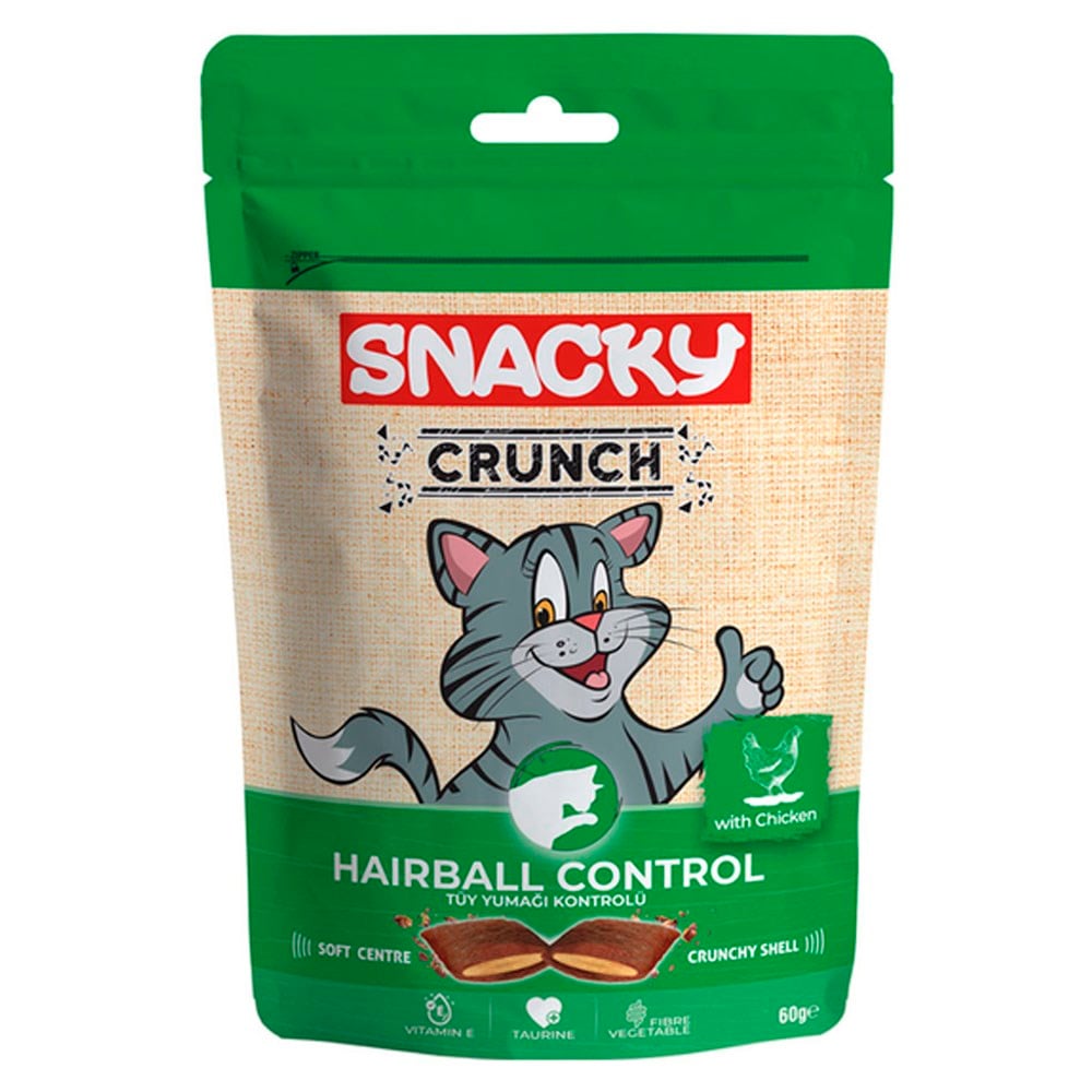 Snacky Crunchy Tavuklu Kedi Ödülü Hairball Control 60 gr 8682631202279 Amazon Pet Center