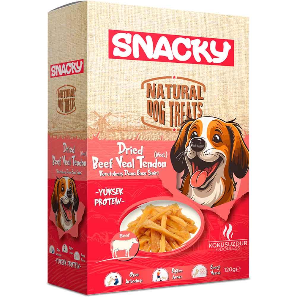 Snacky Köpek Ödülü Kurutulmuş Dana Ense Siniri 120 Gr 4'lü Paket 8682631204549 Amazon Pet Center