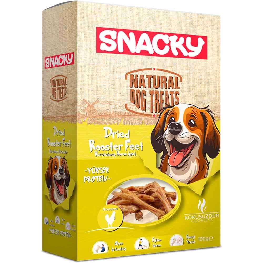 Snacky Köpek Ödülü Kurutulmuş Horoz Ayak 100 Gr 4'lü Paket 8682631204617 Amazon Pet Center