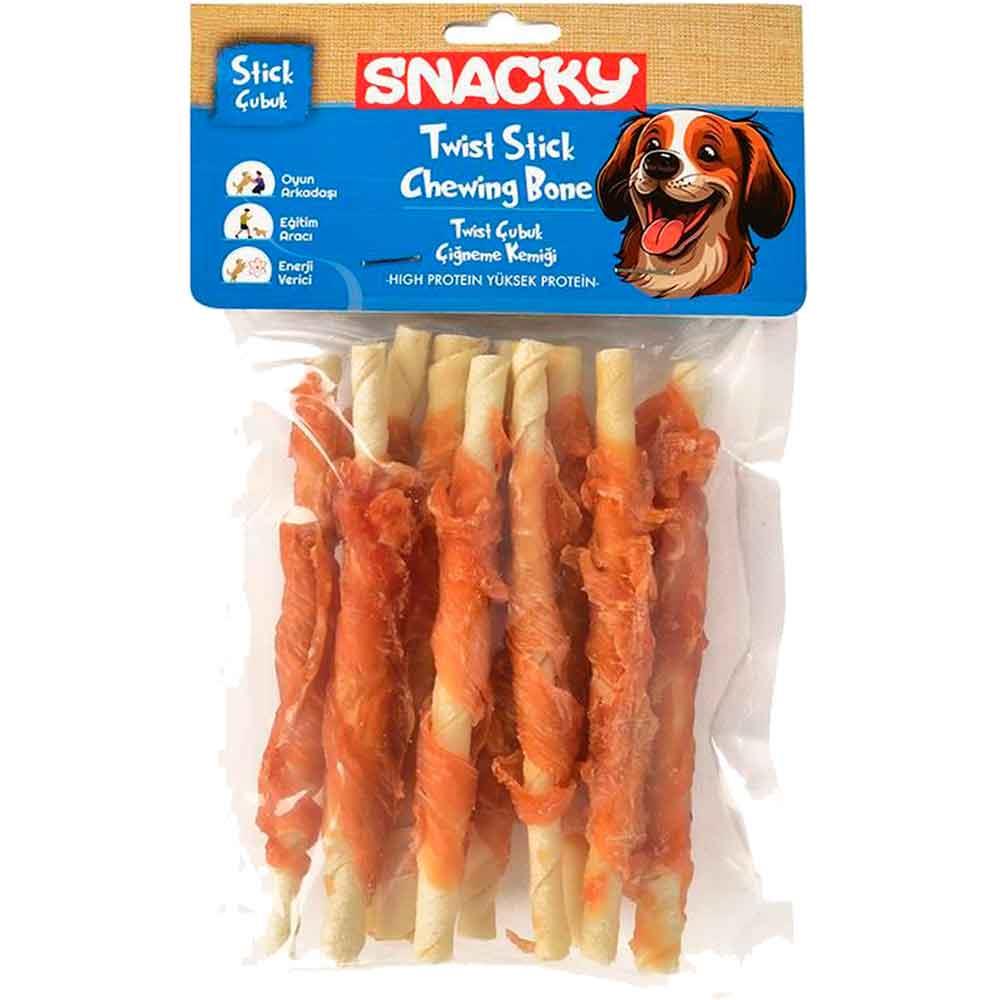 Snacky Tavuk Sargılı Köpek Kemiği 13 cm 100 Gr 10 Lu 8682631205249 Amazon Pet Center