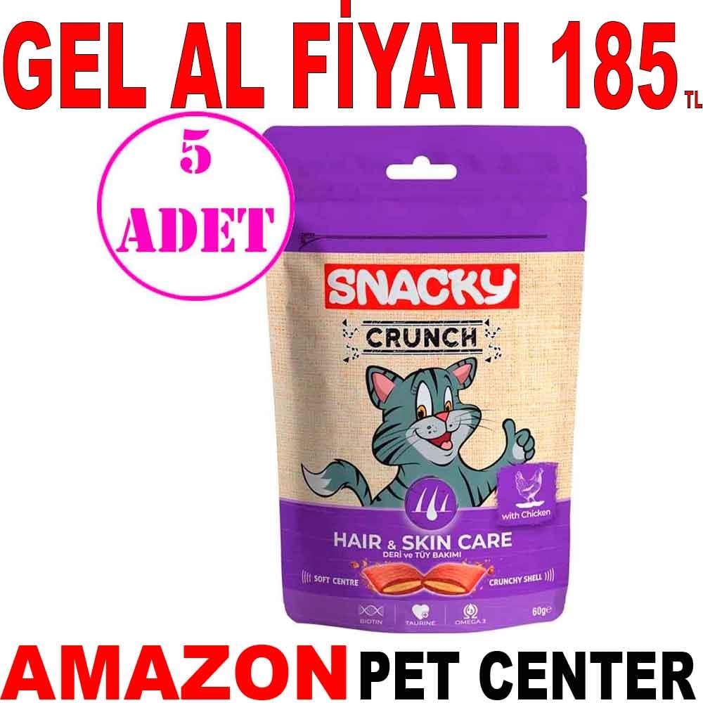 Snacky Tavuklu Kedi Ödülü Hair Skin 60 gr 5 AD 19519005 Amazon Pet Center