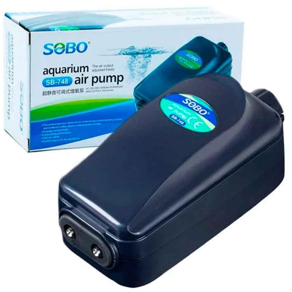 Sobo Akvaryum Hava Motoru 2 Çıkışlı 8W 3.5 Lt/min SB-748 6925394820239 Amazon Pet Center