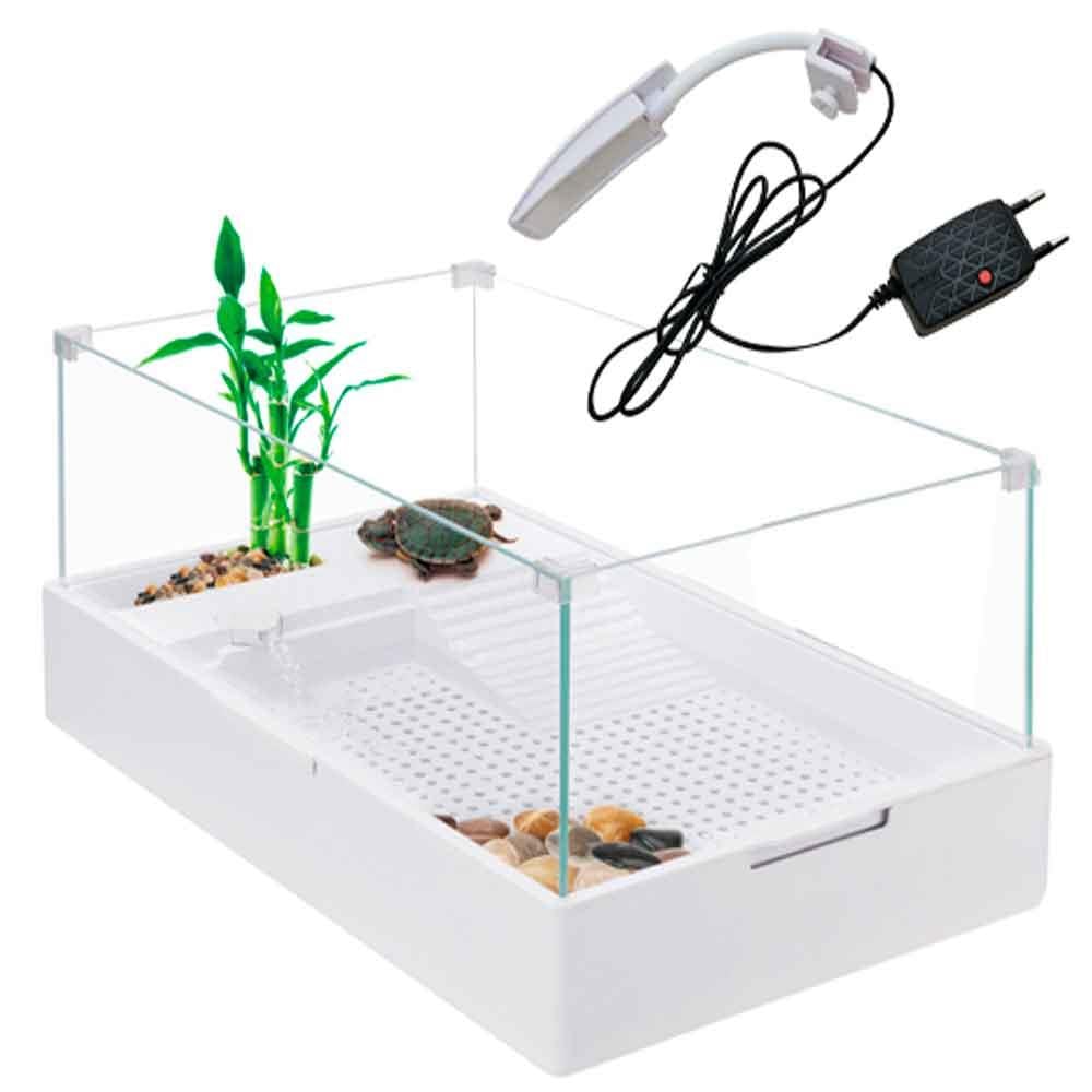 Sobo Cam Kaplumbağa Bahçesi Filtre-Lambalı 50x31x25 cm 6925394870159 Amazon Pet Center