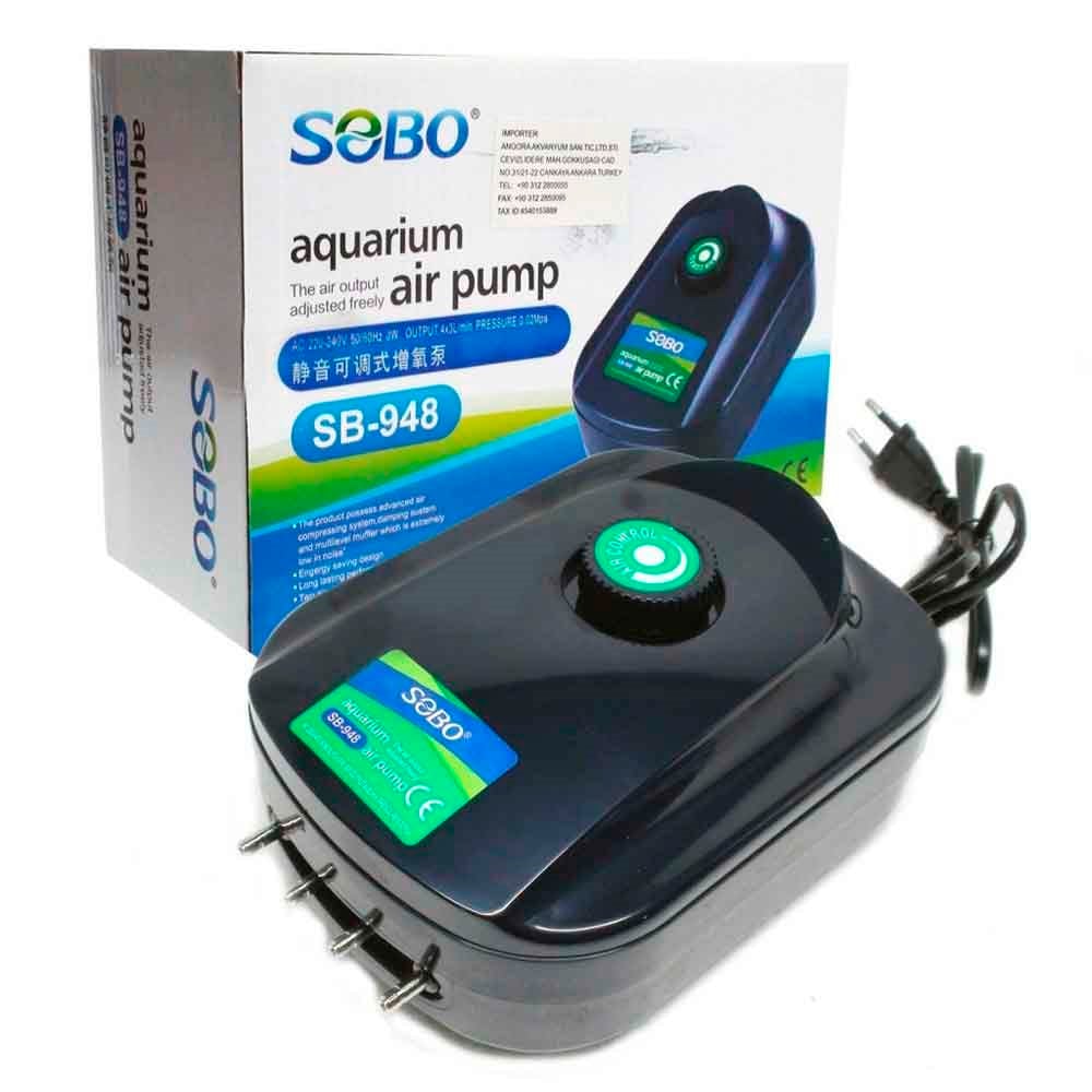 Sobo Dört Çıkışlı Akvaryum Hava Motoru SB-948 6925394820253 Sobo Akvaryum Hava Motorları Amazon Pet Center
