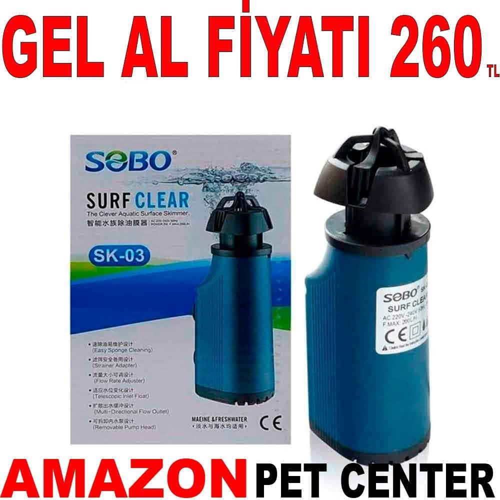 Sobo Yüzey Temizleyici Filtre 200 Lth 3 W SK-03 22174000 Amazon Pet Center
