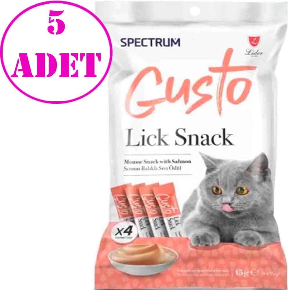 Spectrum Gusto Somon Balıklı Krema Kedi Ödül Maması 15 gr (4'lü) 5 AD 21217005 Amazon Pet Center