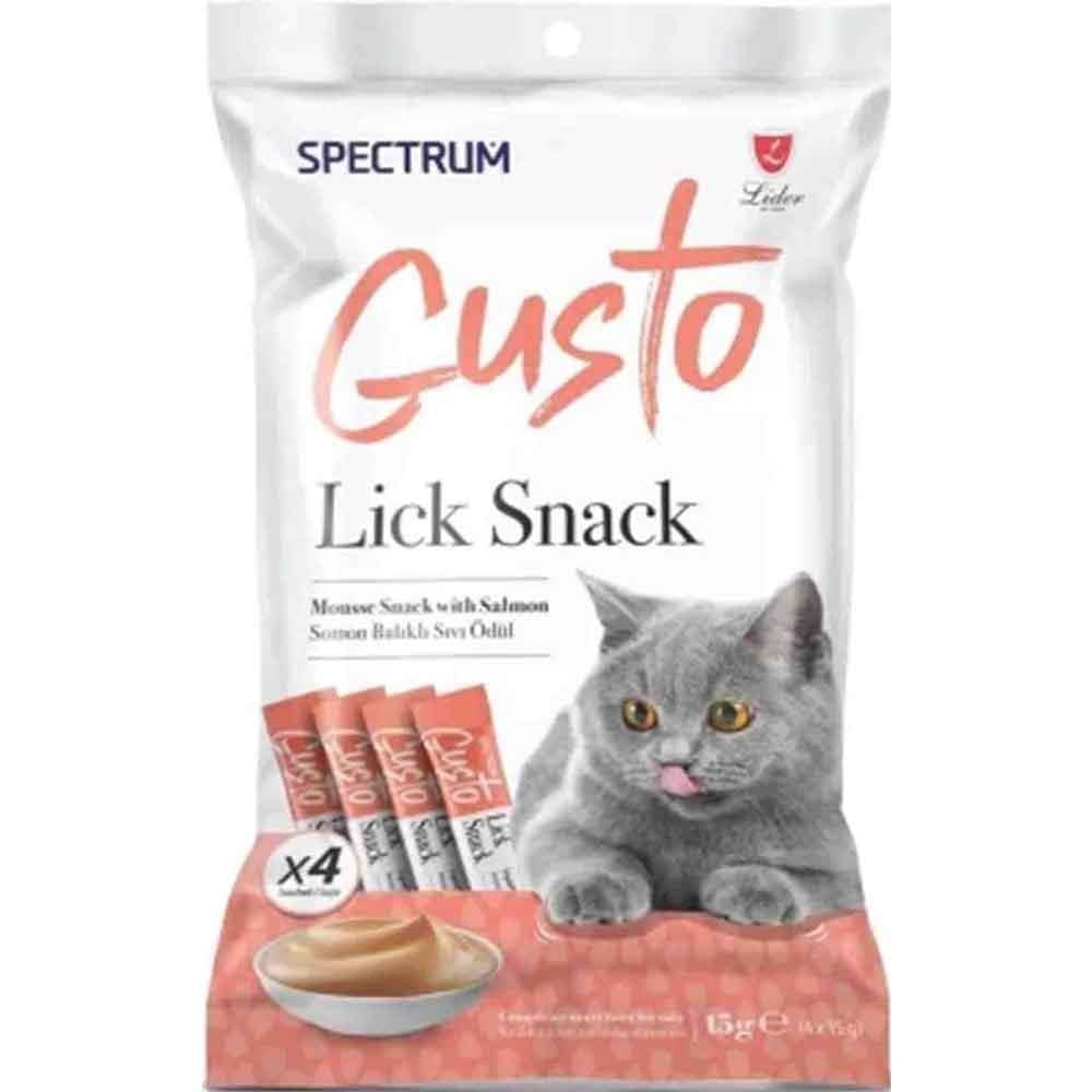 Spectrum Gusto Somon Balıklı Krema Kedi Ödül Maması 15 gr (4'lü) 8698995030861 Amazon Pet Center