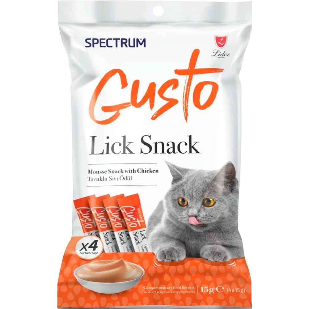 Spectrum Gusto Tavuklu Krema Kedi Ödül Maması 15 gr (4'lü) 8698995030854 Amazon Pet Center