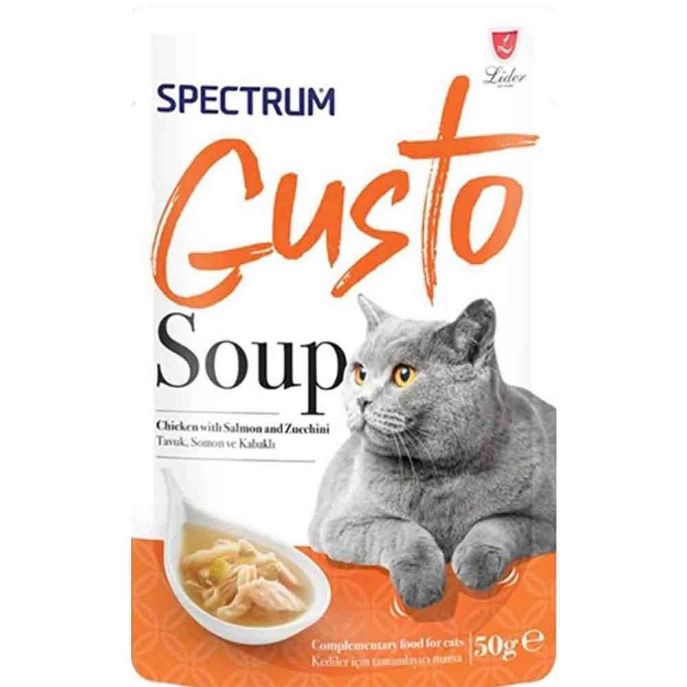 Spectrum Gusto Tavuklu Somon Balıklı ve Kabaklı Kedi Çorbası 50 Gr 8698995030939 Amazon Pet Center