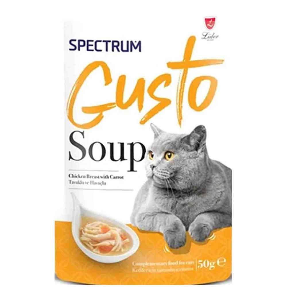 Spectrum Gusto Tavuklu ve Havuçlu Kedi Çorbası 50 Gr 8698995030908 Amazon Pet Center