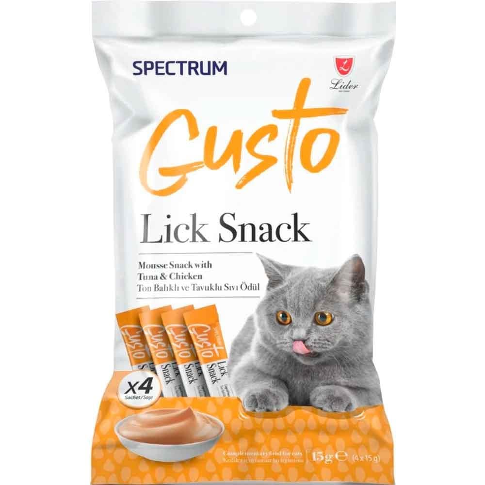 Spectrum Gusto Ton Balıklı ve Tavuklu Krema Kedi Ödül Maması 15 gr (4'lü) 8698995030878 Amazon Pet Center