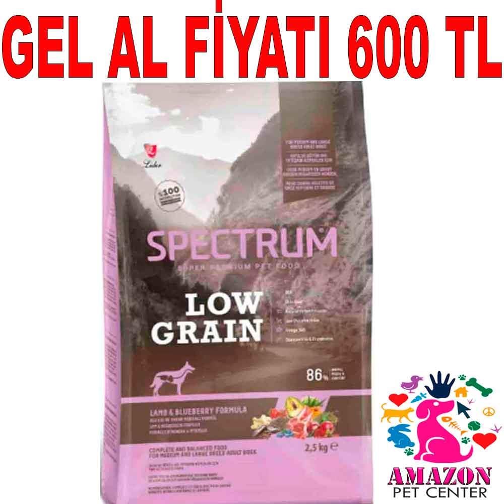 Spectrum Kuzu Etli Yaban Mersinli Orta Irk Köpek Maması 2.5 Kg 18953008 Amazon Pet Center