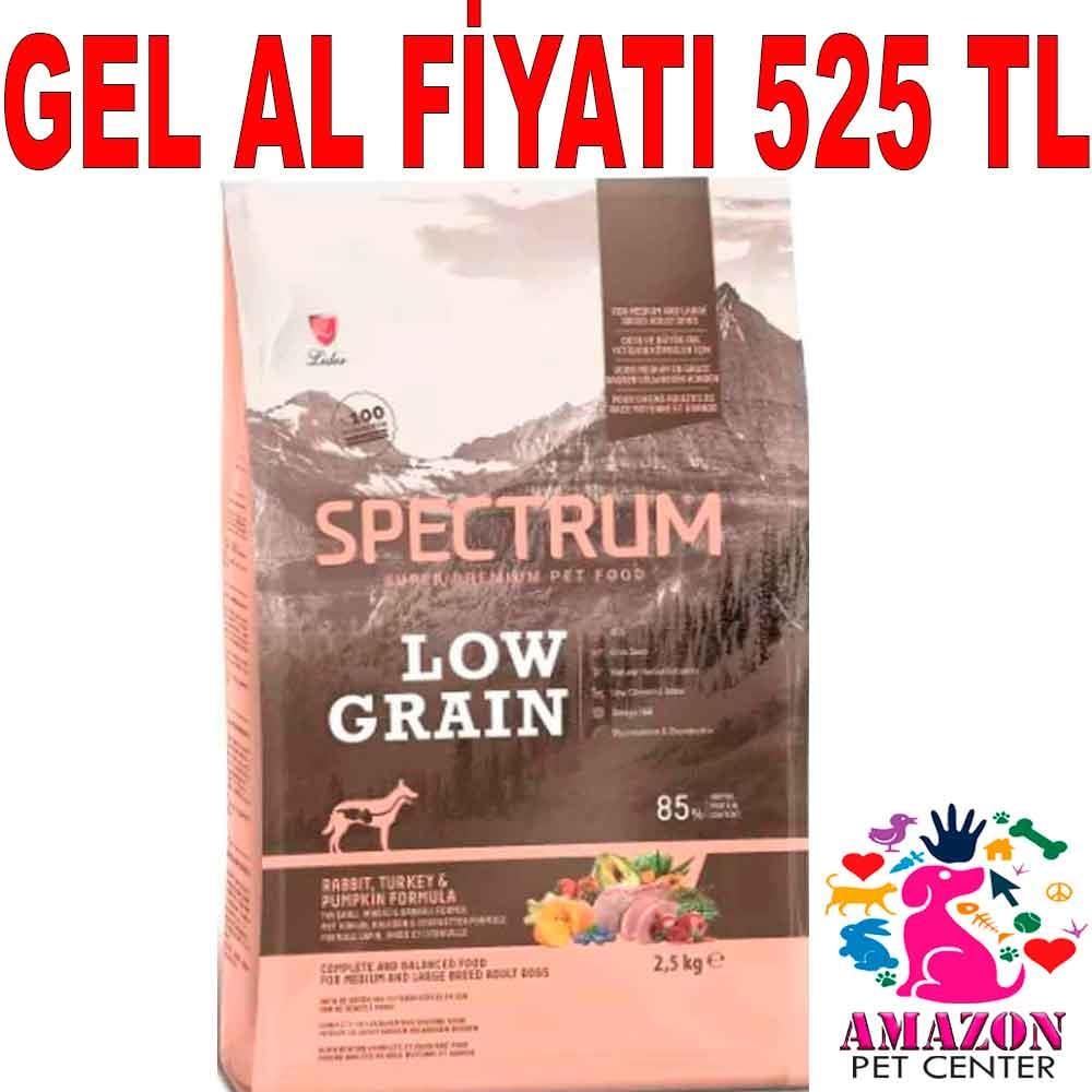 Spectrum Tavşanlı Hindili ve Bal Kabaklı Orta Irk Köpek Maması 2.5 Kg 18960006 Amazon Pet Center