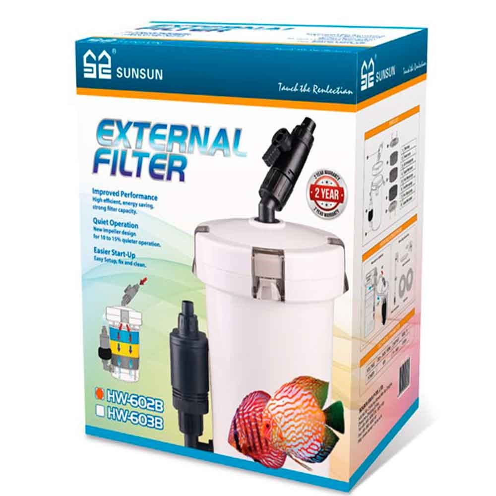 Sun Sun Hw-602B Akvaryum Mini Dış Filtre 6955974957864 Sunsun Akvaryum Dış Filtreleri Amazon Pet Center