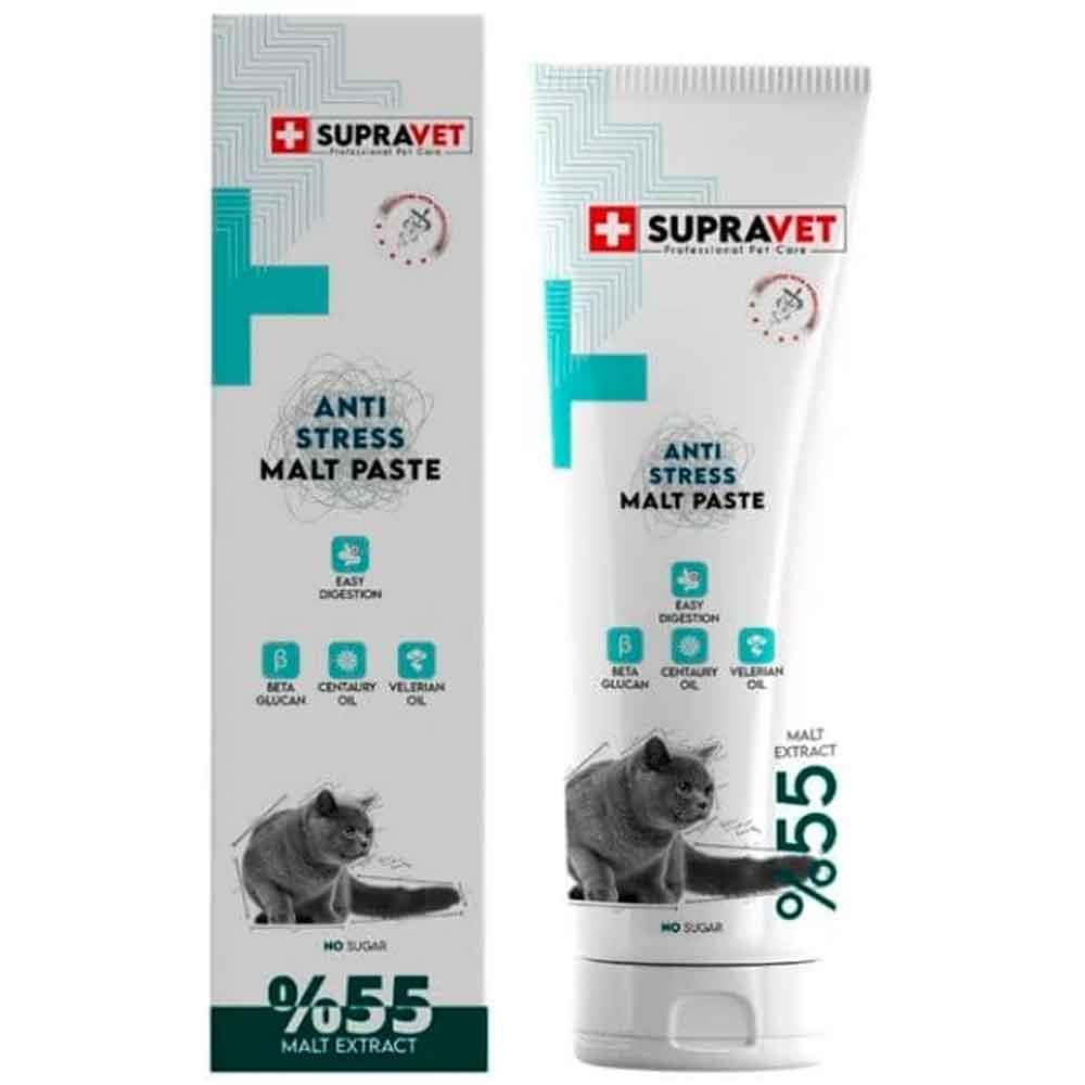 Supravet Anti Stress Sakinleştirici Şekersiz Malt Kedi Macunu 100 gr 8680589181288 Amazon Pet Center