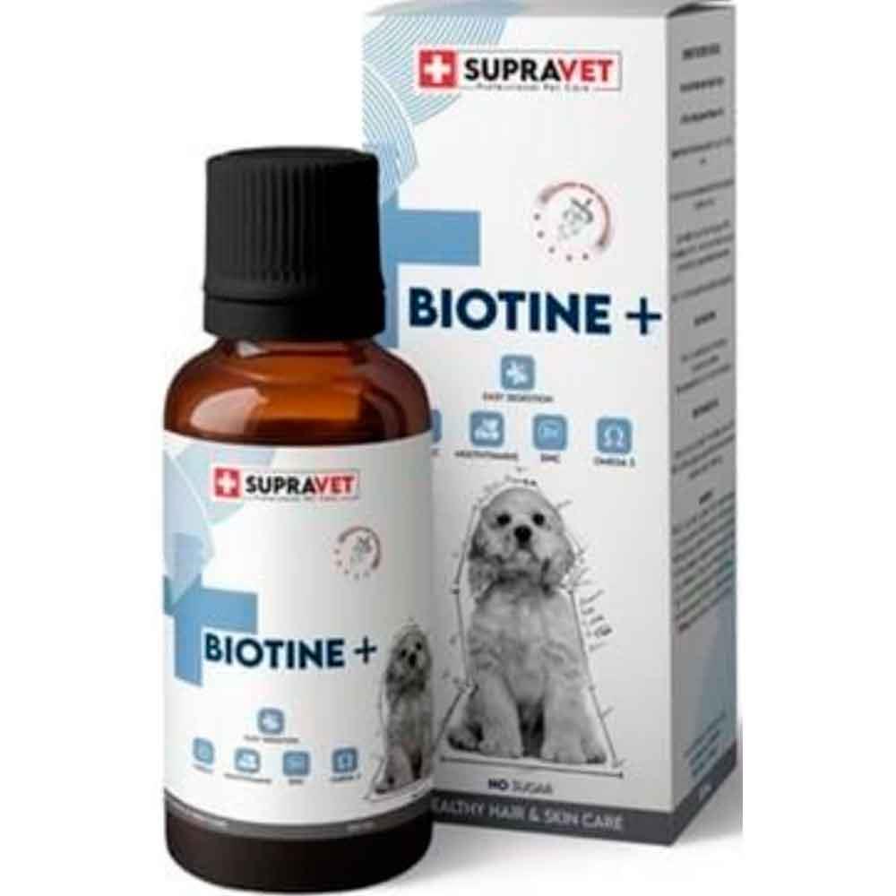 Supravet Biotine Köpek Deri ve Tüy Sağlığı İçin Damla 100 ml 8680589181301 Amazon Pet Center
