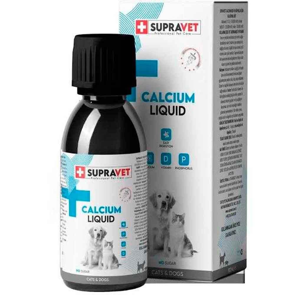 Supravet Calcium Kedi ve Köpekler İçin Kalsiyum Damla 100 ml 8680589182506 Amazon Pet Center
