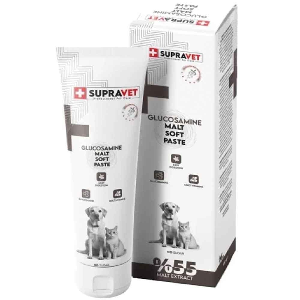 Supravet Glucosamine Kedi ve Köpek Eklem ve Kas Destekleyici Malt Paste 100 gr 8680589182568 Amazon Pet Center