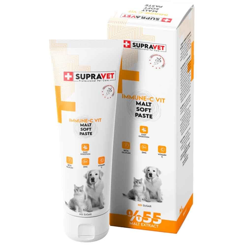 Supravet Kedi ve Köpek Bağışıklık Güçlendirici Immune C Malt Paste 100 Gr 8680589182551 Amazon Pet Center