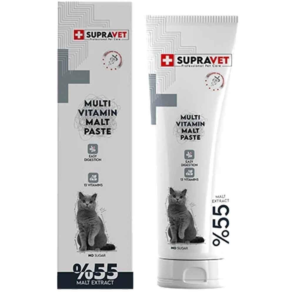 Supravet Kediler İçin Taurinli Multivitaminli Kedi Malt Macunu 100 gr 8680589181271 Amazon Pet Center