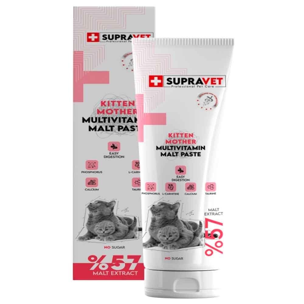 Supravet Yavru Kediler için Kalsiyum ve Taurinli Multi Vitamin Kedi Macunu 100 Gr 8680589181264 Amazon Pet Center
