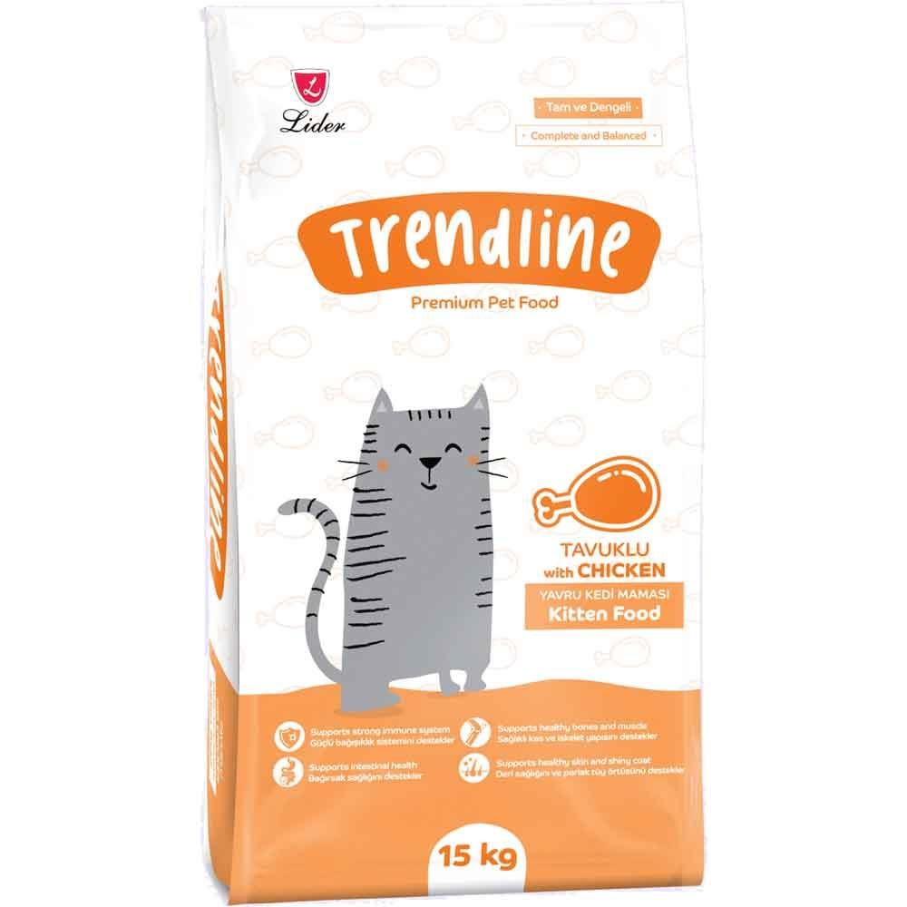 Trendline Kitten Tavuklu Yavru Kedi Maması 15 Kg 8698995028288 Amazon Pet Center
