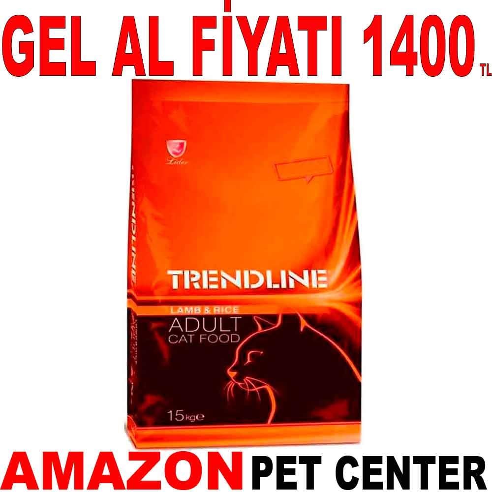 Trendline Kuzu Etli Kedi Maması 15 kg 17980005 Amazon Pet Center