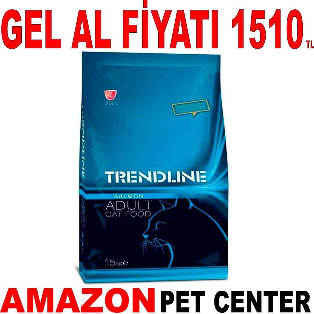 Trendline Somonlu Kedi Maması 15 kg 17981002 Amazon Pet Center