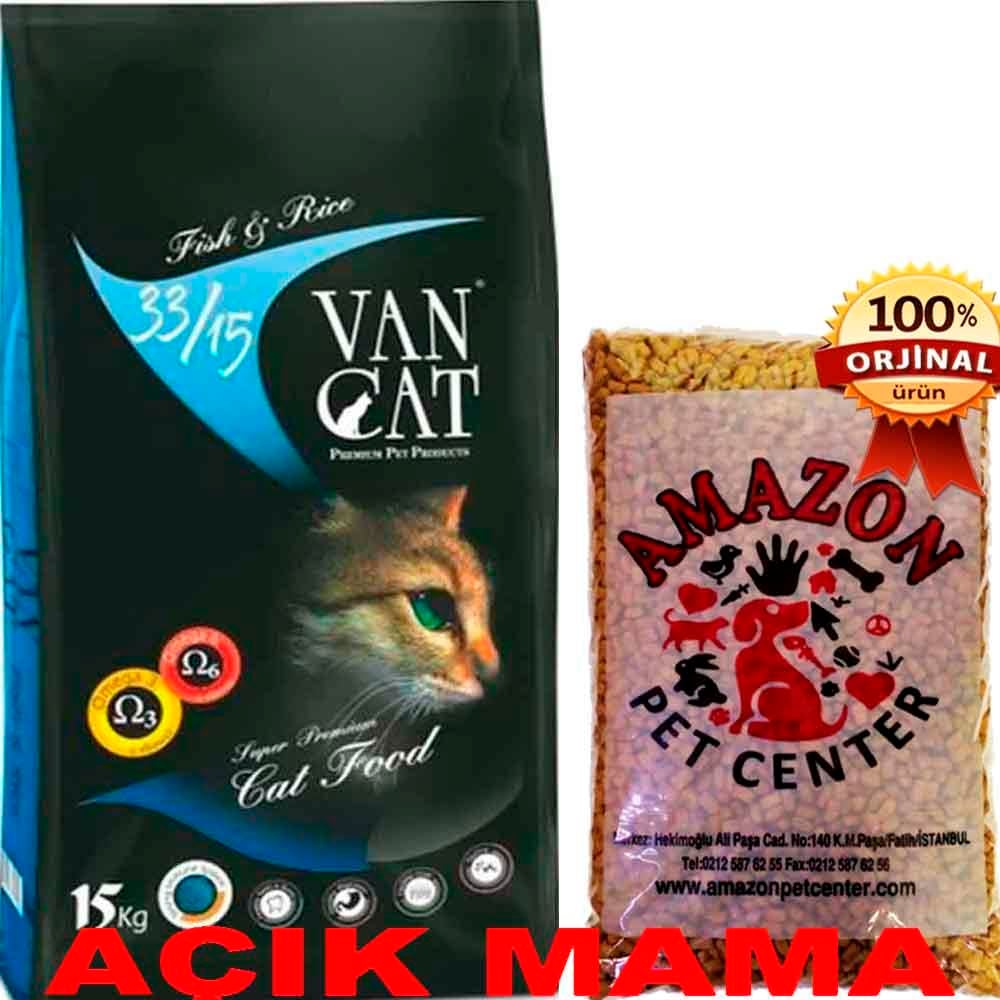 Vancat Balıklı Kedi Maması Açık 1 Kg 32136197 Amazon Pet Center