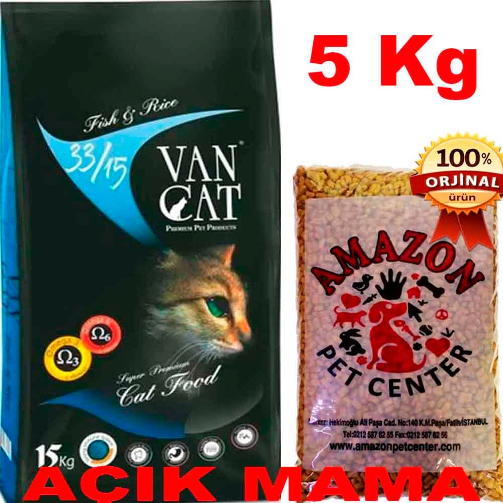 Vancat Balıklı Kedi Maması Açık 5 Kg 32136739 Amazon Pet Center
