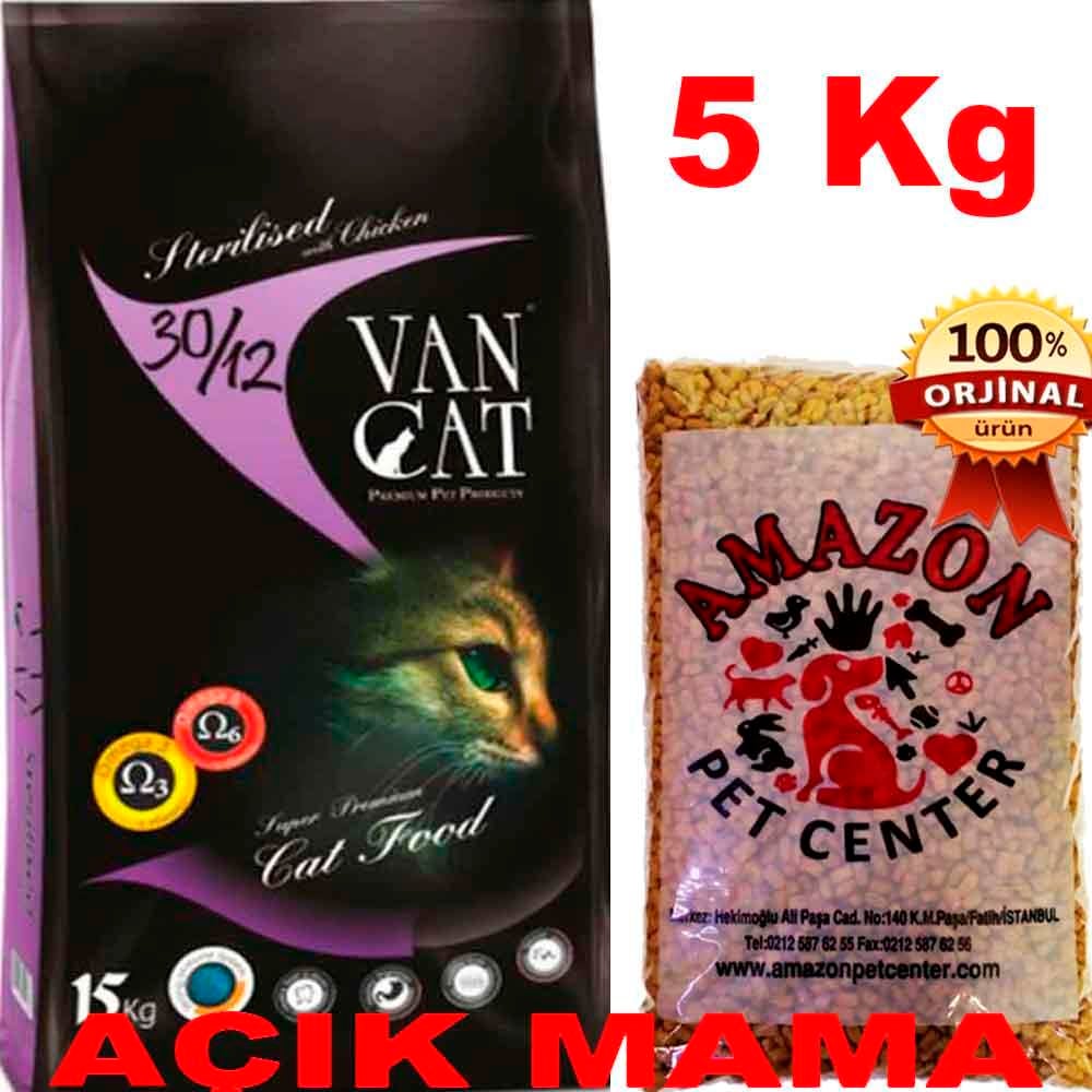Vancat Tavuklu Kısır Kedi Maması Açık 5 Kg 32136692 Amazon Pet Center