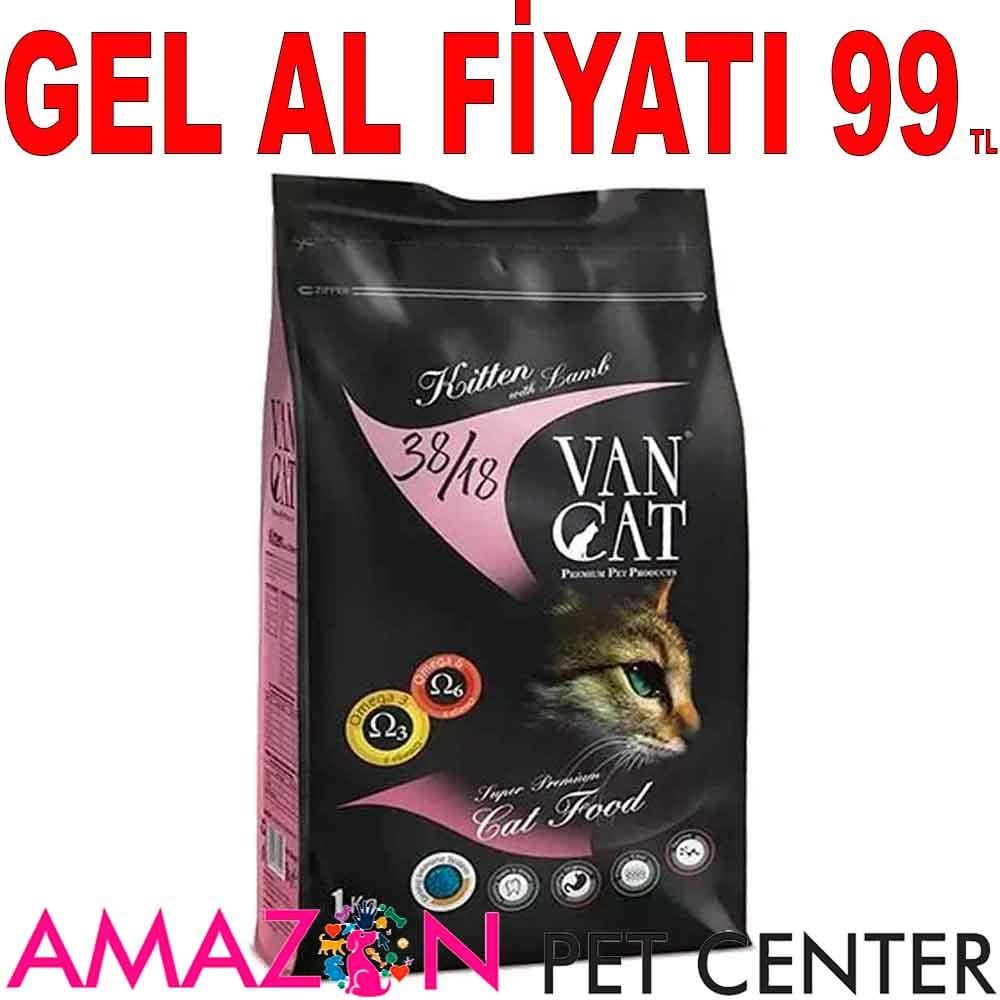 VanCat Yavru Kedi Maması Kuzulu 1 Kg 21906008 Amazon Pet Center