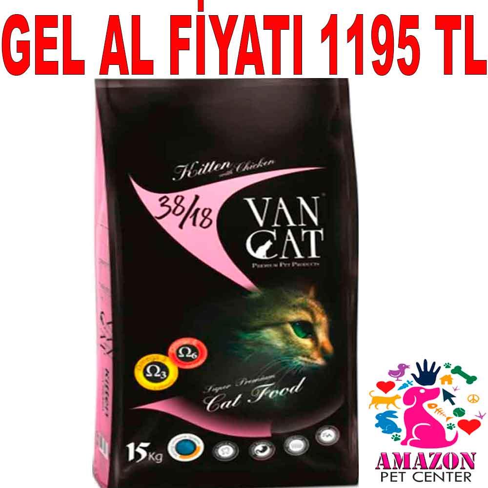 VanCat Yavru Kedi Maması Kuzulu Pirinçli 15 Kg 19755007 Amazon Pet Center