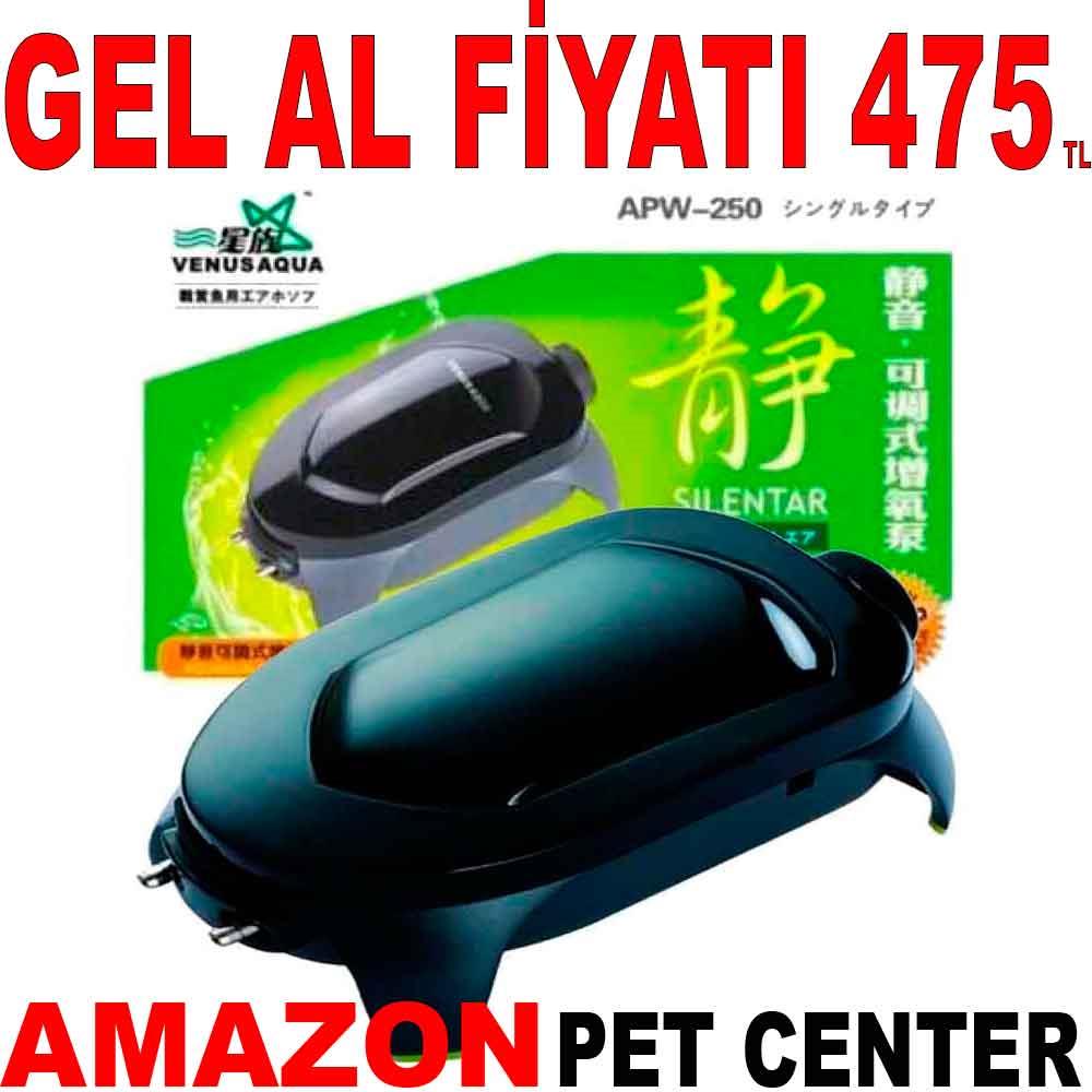 Venus Aqua Çift Çıkışlı Hava Motoru APW250 22062000 Amazon Pet Center