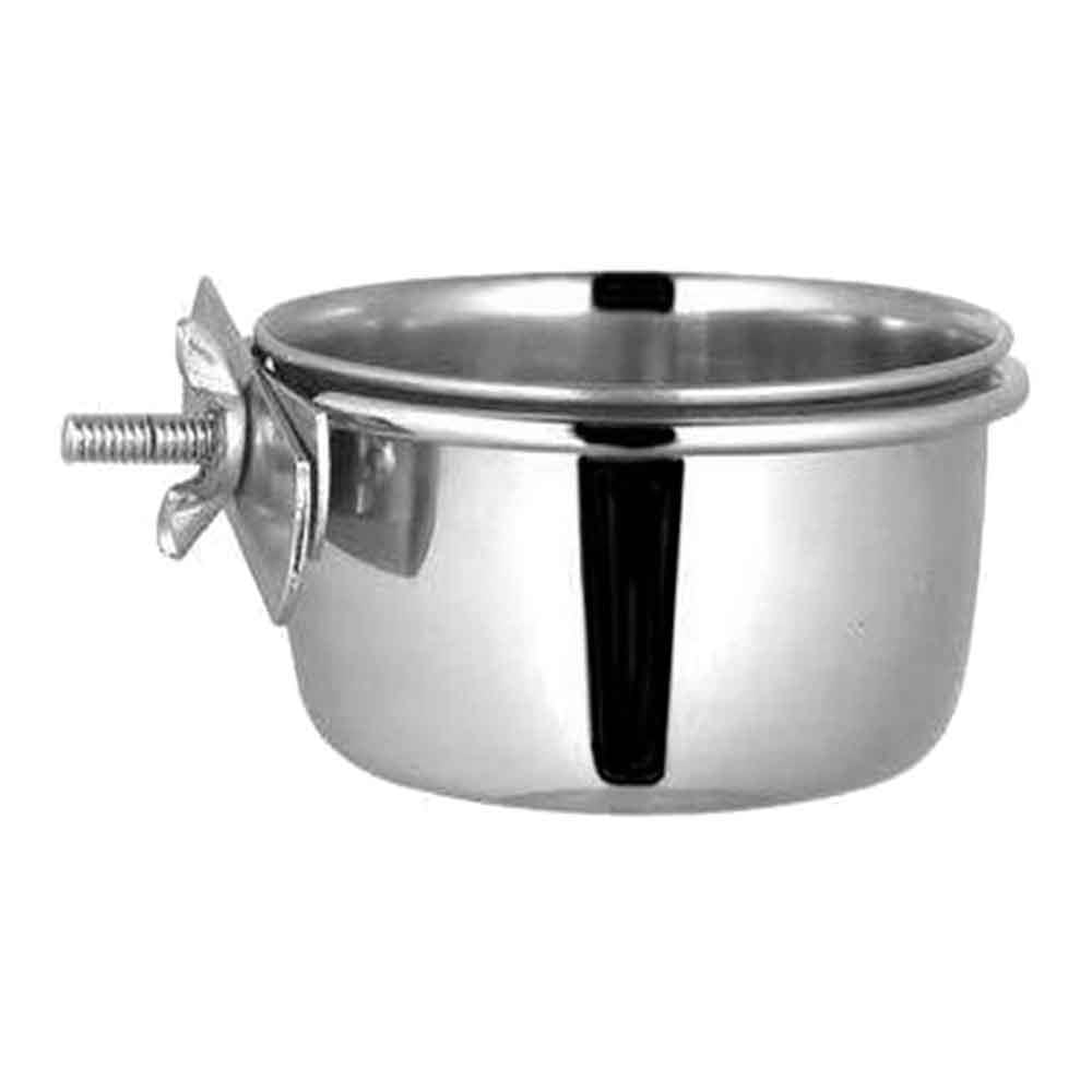 Vidalı Çelik Yem-Su Kabı 10oz 8699004220068 Amazon Pet Center