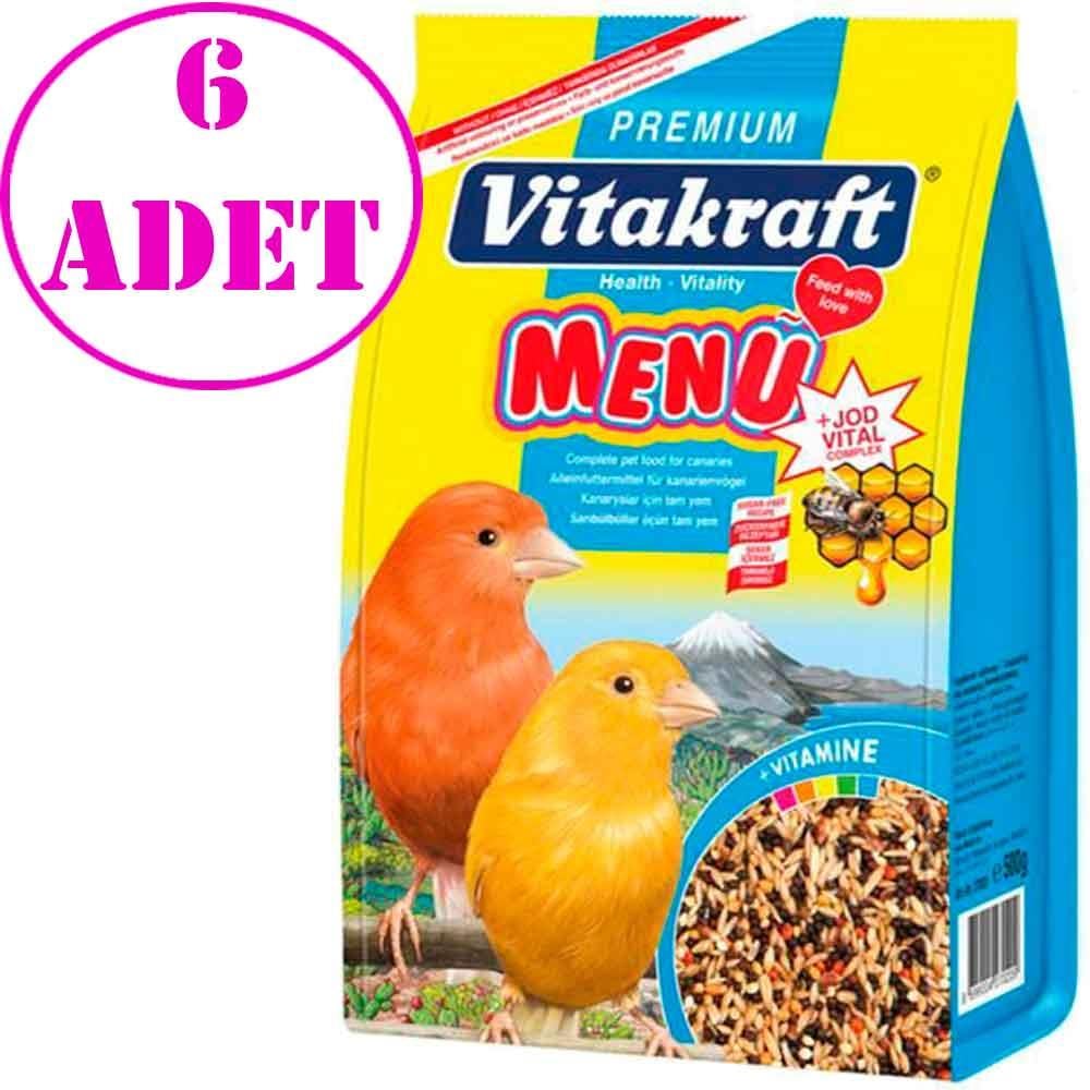 Vitakraft Menü Jod Vital Ballı Kanarya Yemi 500 Gr 6 AD 32107029 Amazon Pet Center