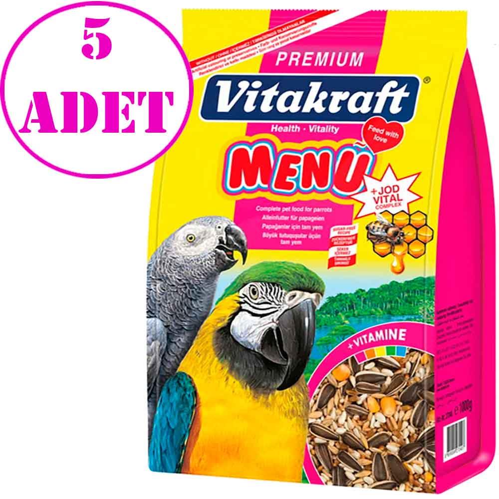 Vitakraft Papağan Yemi Premium Menü Jod Vital 1 Kg 5 AD 32107975 Amazon Pet Center