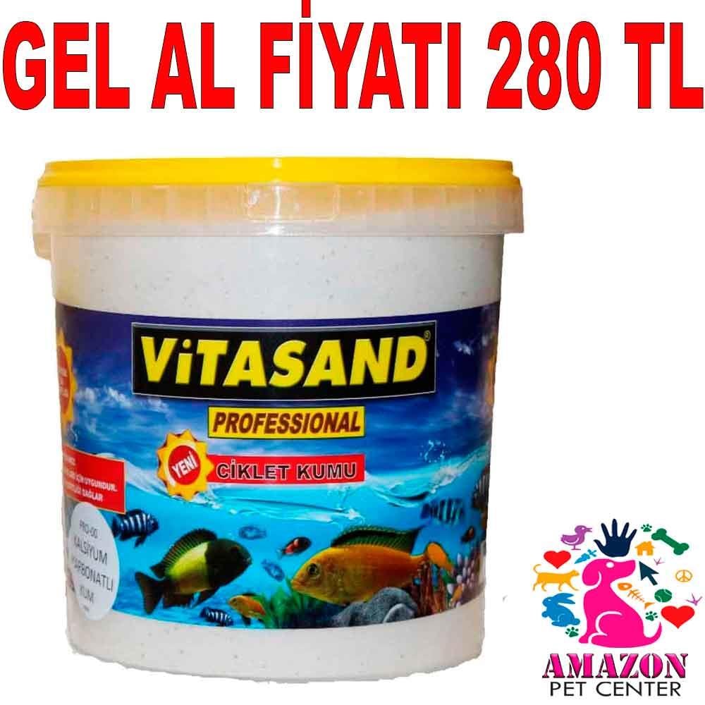 Vitasand Kalsiyum Karbonatlı Akvaryum Kumu Pro-01 8.5 Kg Kova 20438005 Amazon Pet Center