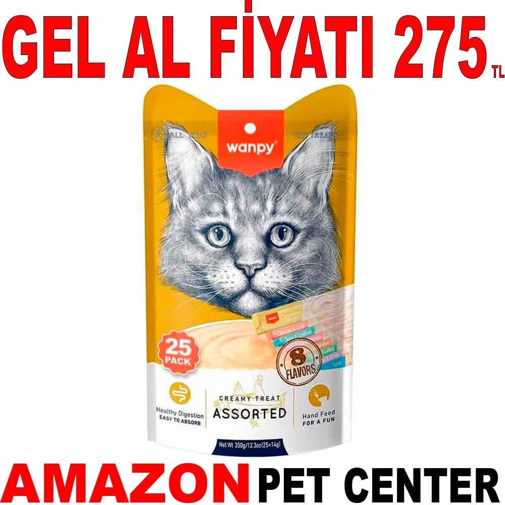 Wanpy Kedi Ödülü Karışık 25 x 14 Gr 21947001 Amazon Pet Center