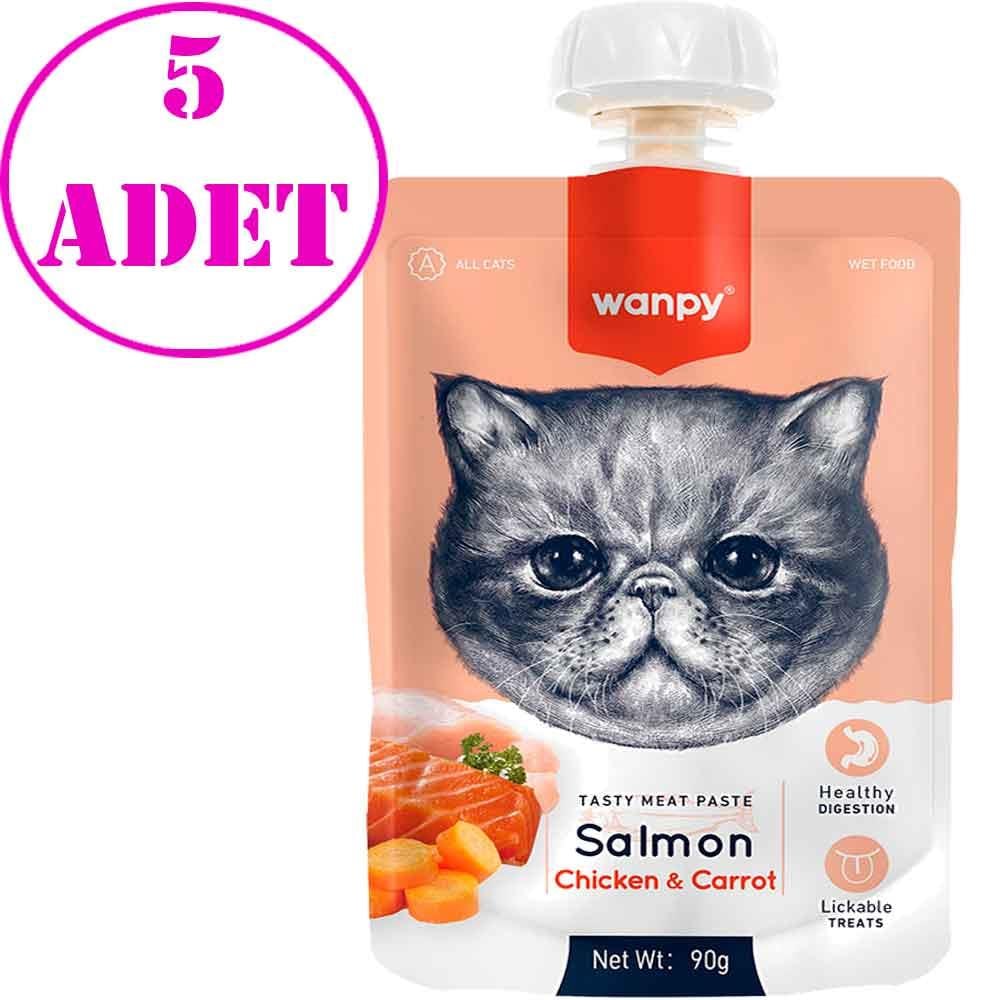 Wanpy Kedi Ödülü Somonlu Tavuklu Ezme 90 Gr 5 AD 20975005 Amazon Pet Center