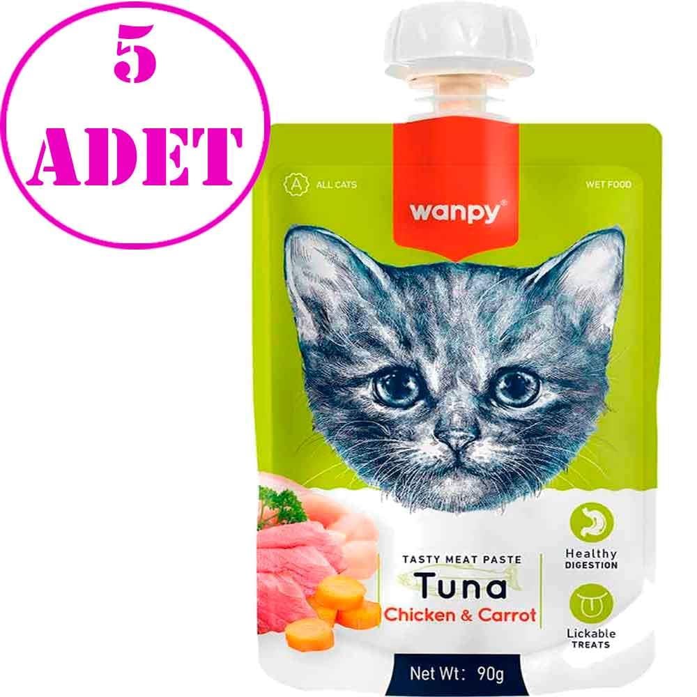 Wanpy Kedi Ödülü Ton Balıklı Tavuklu Ezme 90 Gr 5 AD 20973001 Amazon Pet Center