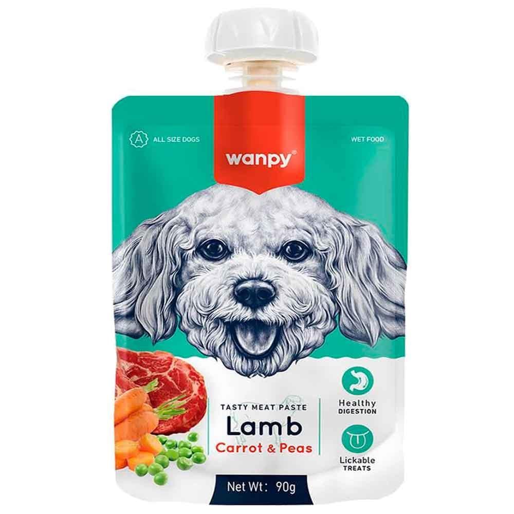 Wanpy Kuzu Etli ve Havuçlu Ezme Köpek Ödülü 90 Gr 6927749870234 Amazon Pet Center
