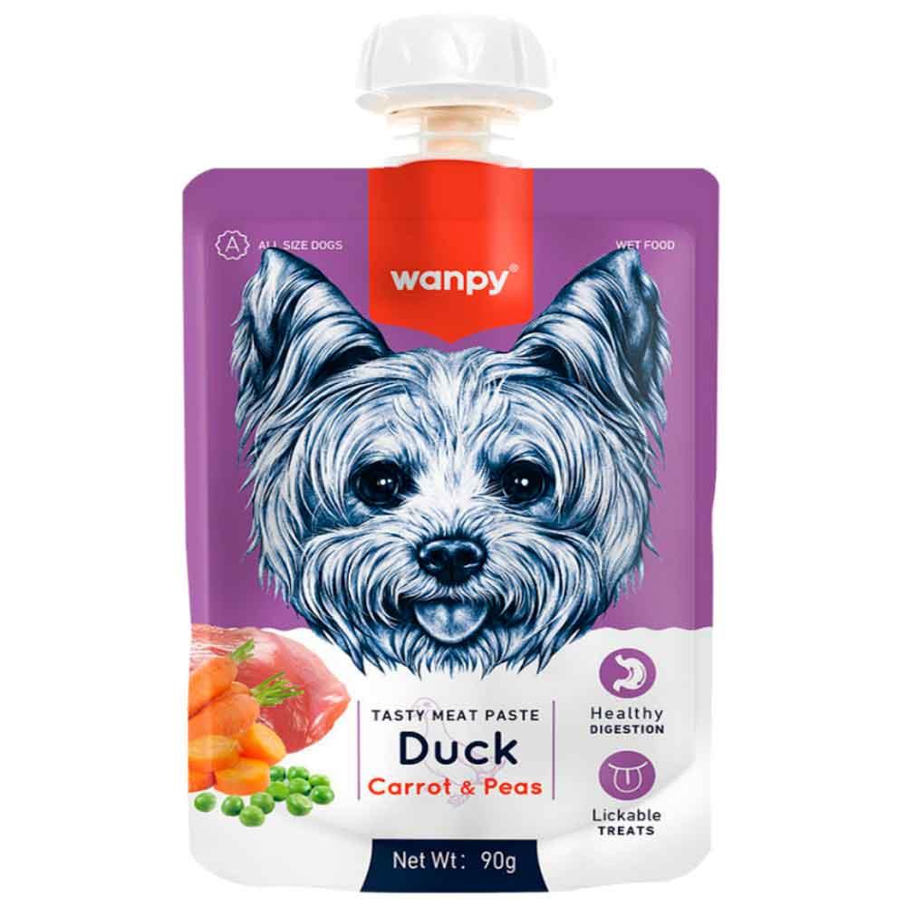 Wanpy Ördek Etli ve Havuçlu Ezme Köpek Ödül Maması 90 Gr 6927749870210 Amazon Pet Center