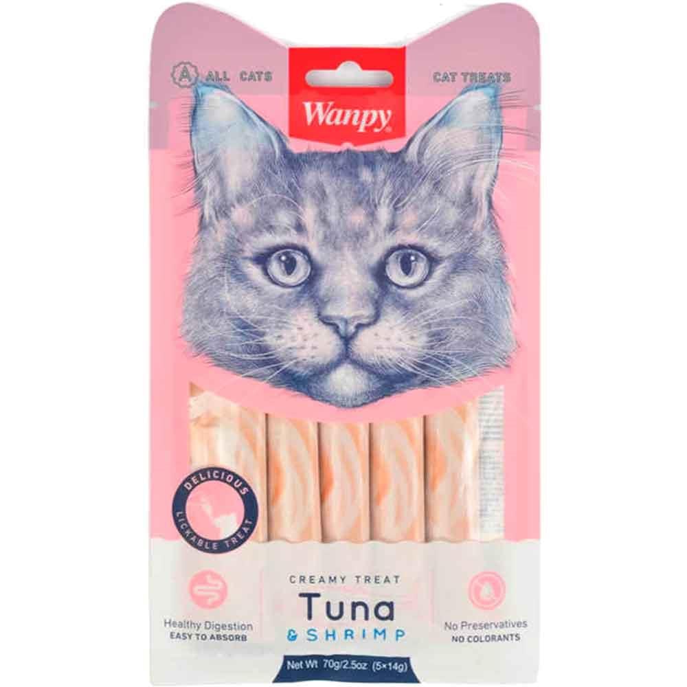 Wanpy Ton Balıklı Karidesli Likit Sıvı Kedi Ödülü 14 Gr X 5 Li 8681299607143 Amazon Pet Center