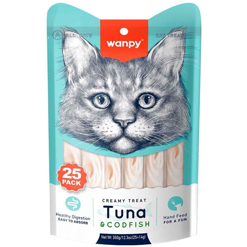 Wanpy Ton Morina Balıklı Kedi Ödülü 14 Gr X 25'li 6927749871385 Amazon Pet Center