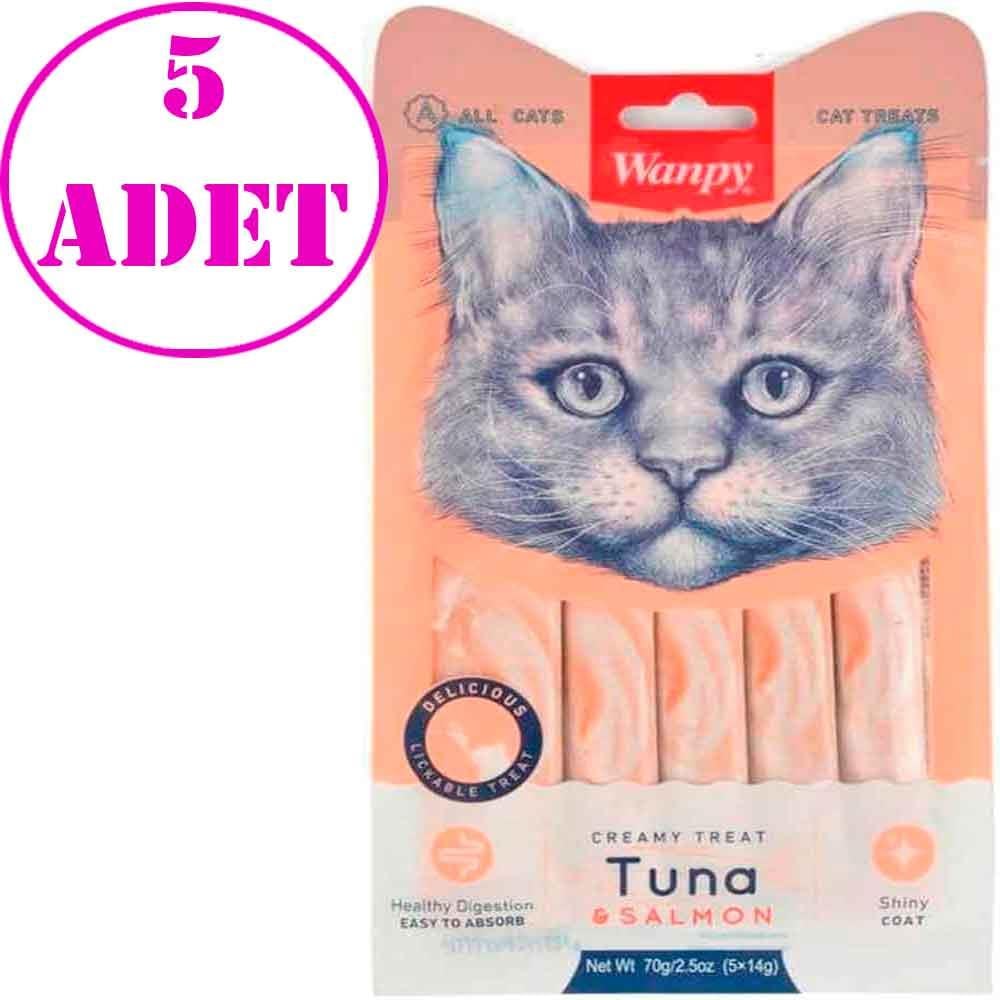 Wanpy Ton ve Somonlu Likit Kedi Ödülü 4x15 Gr 5 AD 21938009 Amazon Pet Center