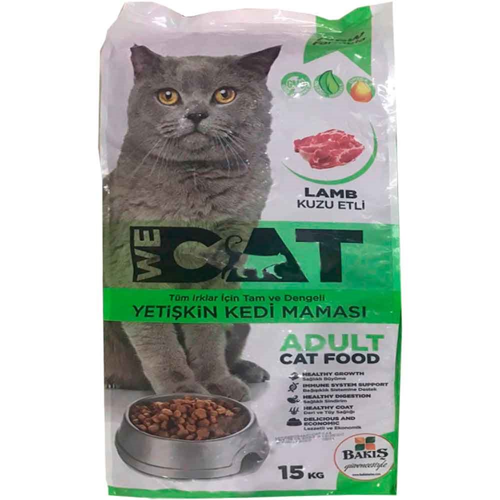 We Cat Kuzu Etli Yetişkin Kedi Maması 15 Kg 8683690222031 Amazon Pet Center