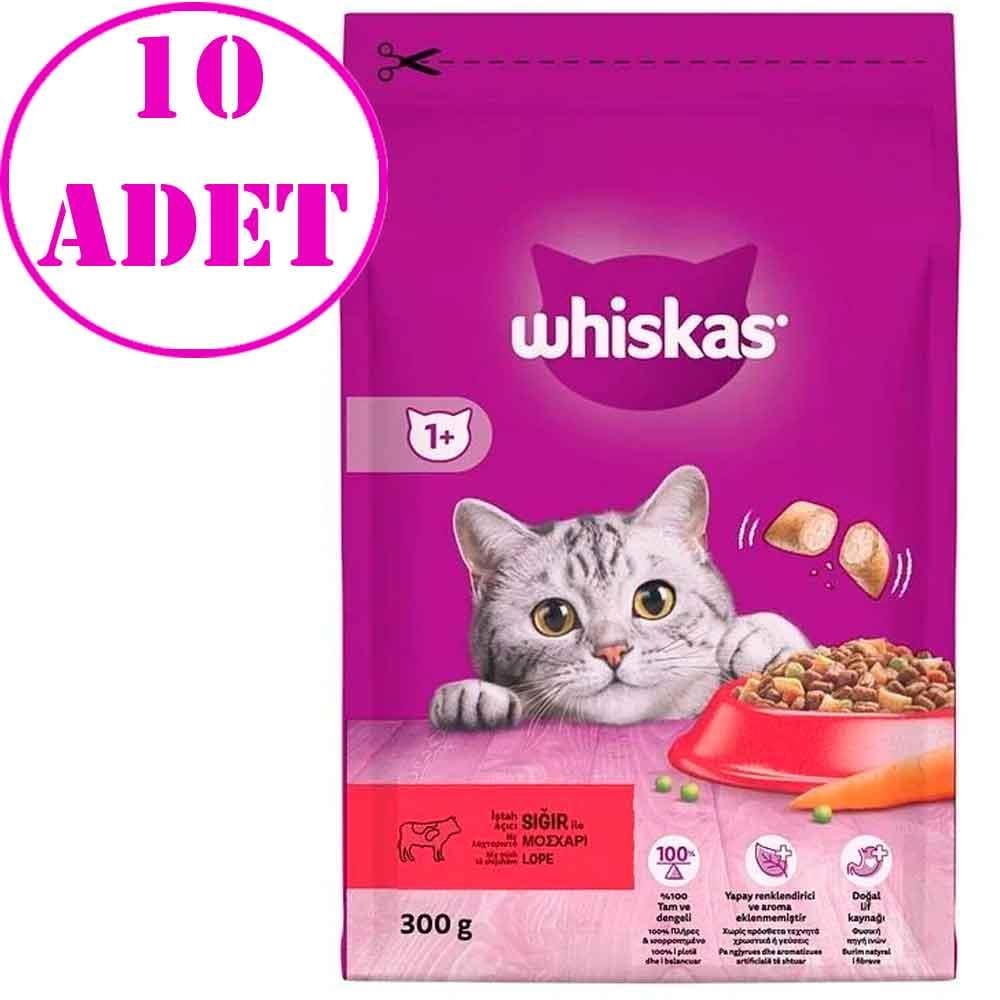 Whiskas Biftekli Havuçlu Kuru Kedi Maması 300 gr 10 AD 32121971 Amazon Pet Center