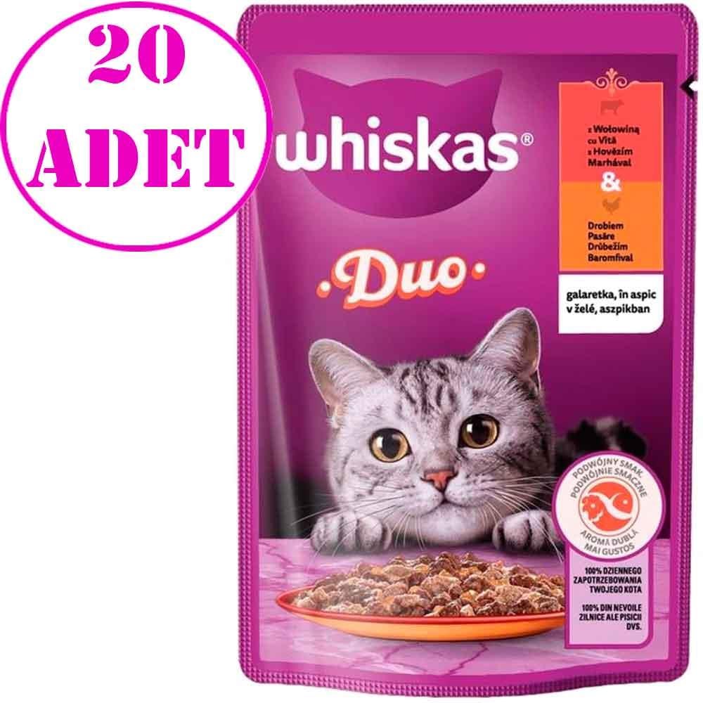 Whiskas Duo Kümes Hayvanlı ve Sığırlı Kedi Maması 85 Gr 20 AD 20715007 Amazon Pet Center