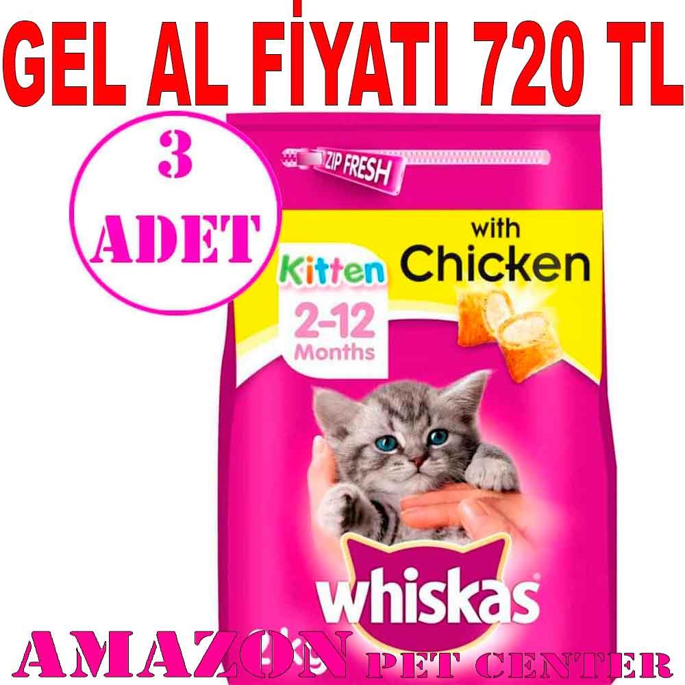 Whiskas Junior Tavuklu Yavru Kedi Maması 2 Kg 3 AD 18745009 Amazon Pet Center